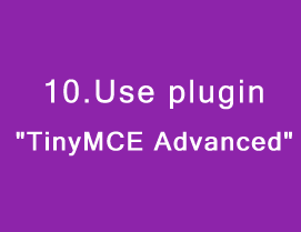 Plugin TinyMCE Advanced